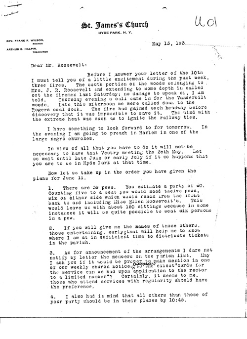 [a343u01.jpg] - Rev. Wilson --> FDR.5/13/39.