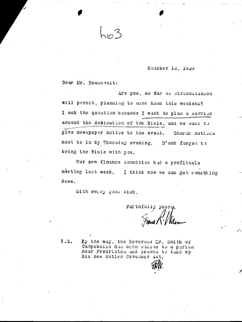 [a344h03.jpg] - Frank R. Wilson -->FDR 10/16/39.