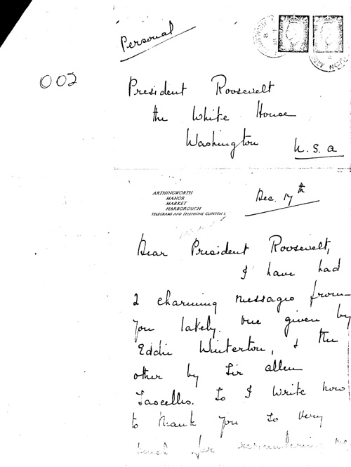 [a344o02.jpg] - Lady Nunburnholme -->FDR 12/7/39.