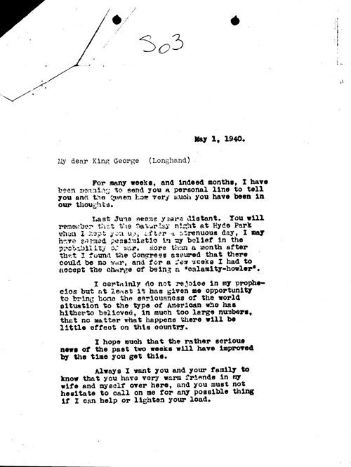 [a344s03.jpg] - FDR --> King George.5/1/40.