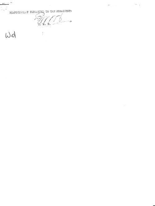 [a344w01.jpg] - Note: Respectfully forwarded to Mr. President 