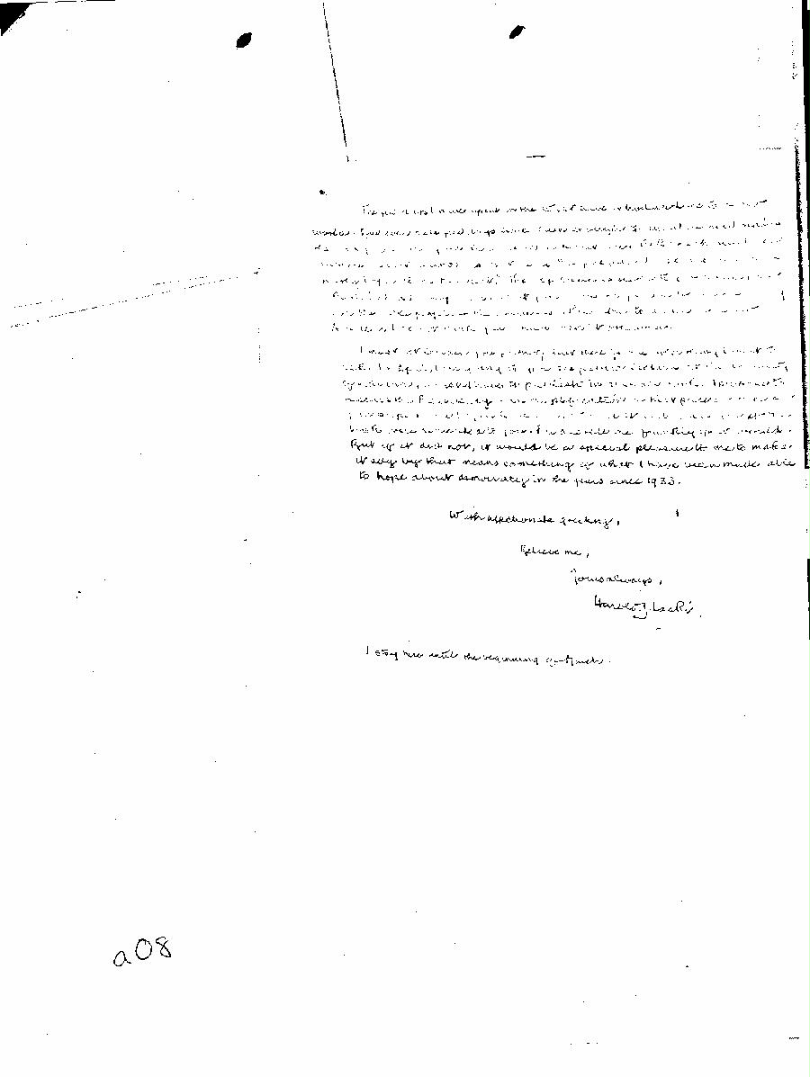 [a345a08.jpg] - Harold Laski --> FDR (Written) 1/5/39 - Page 2