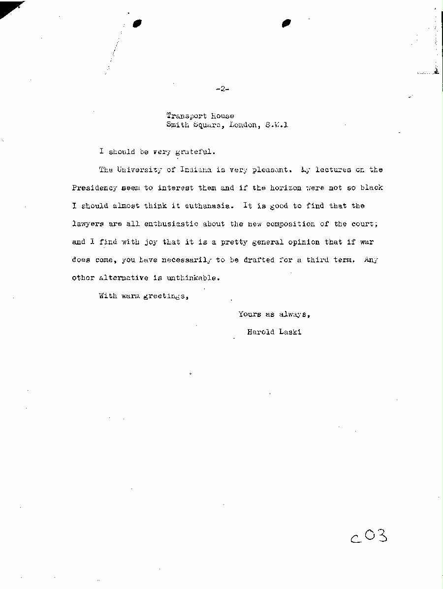 [a345c03.jpg] - Letter from Harold Laski