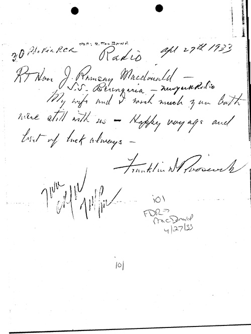 [a346i01.jpg] - F.D.R.-->MacDonald 4/27/33