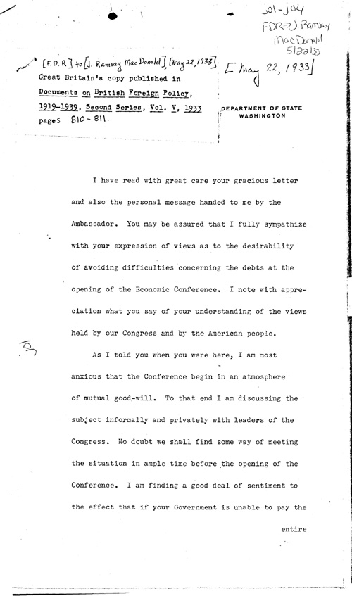 [a346j01.jpg] - F.D.R.-->MacDonald 5/22/33