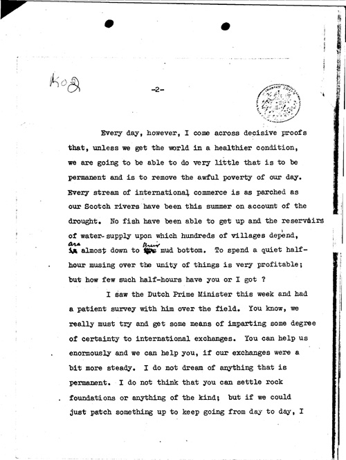 [a346k02.jpg] - MacDonald-->F.D.R. 9/27/33 - Page 2