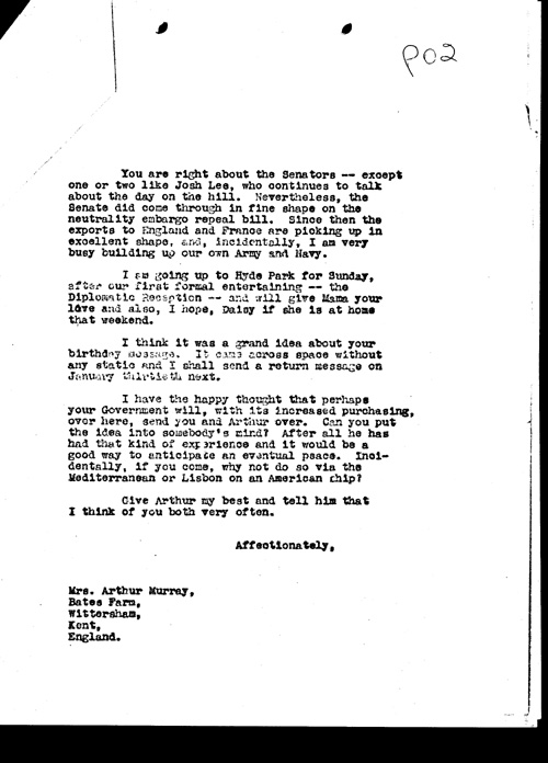 [a348p02.jpg] - FDR-->Faith Murray 12/13/39