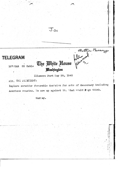 [a349j01.jpg] - Murray --> President May 28th 1940