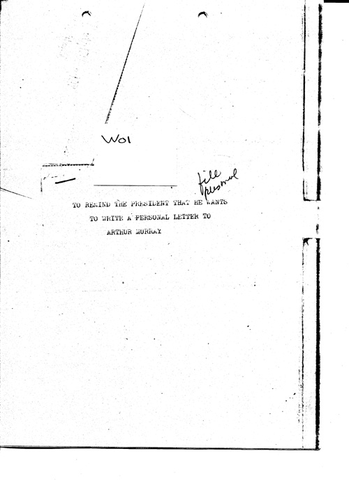 [a349w01.jpg] - President's reminder to send letter to Arthur