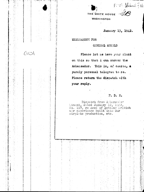 [a352a01.jpg] - FDR --> General Arnold 1/13/42