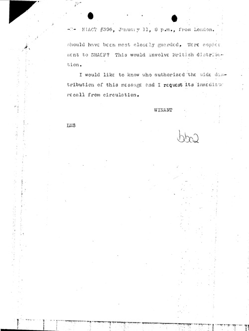 [a352bb02.jpg] - Winant --> Sec. of State 1/11/45