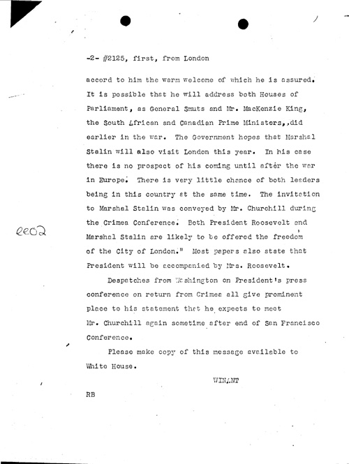 [a352ee02.jpg] - Winant --> Sec. of State 3/1/45