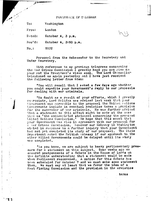 [a352h13.jpg] - Winant --> Secretary of State 10/4/[42!