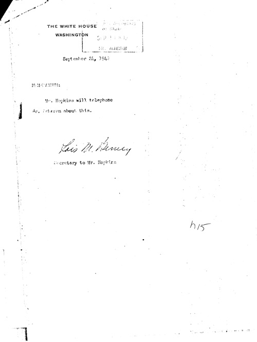 [a352h15.jpg] - Lois (Hopkin's Secretary) --> ?9/24/42