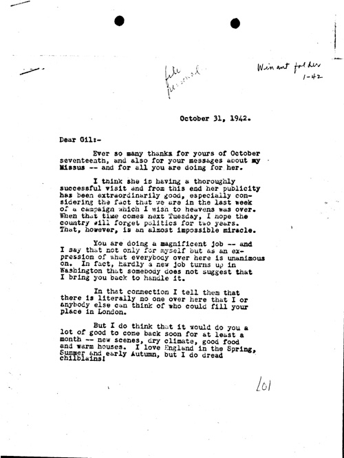 [a352l01.jpg] - F.D.R. --> Gil 10/31/42