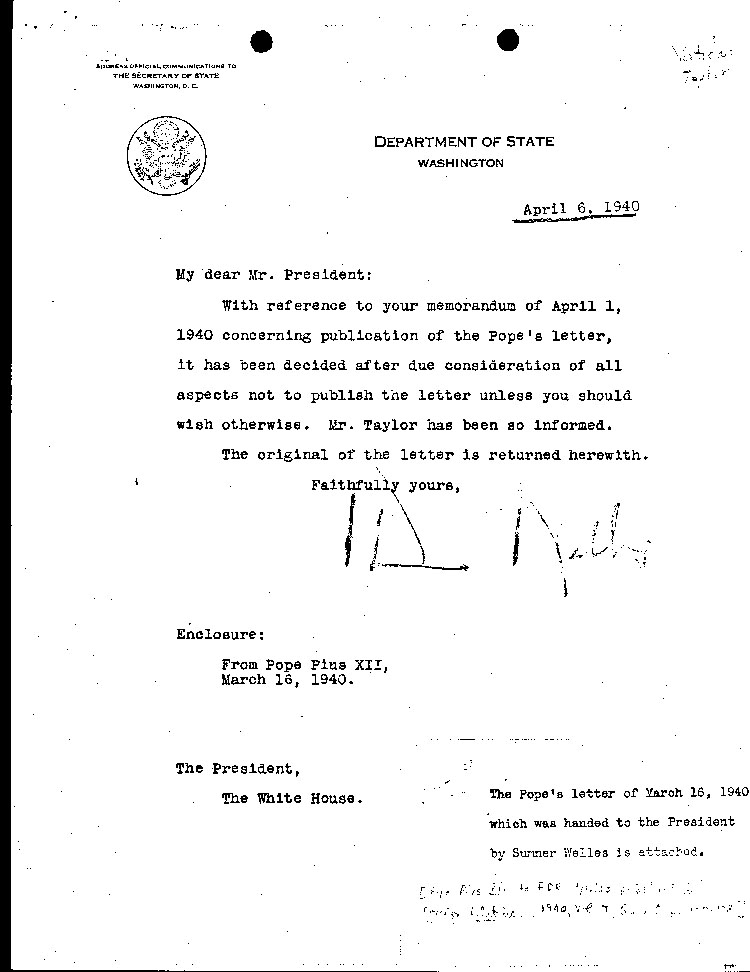 [a464n01.jpg] - Wells-->F.D.R. 4/6/40