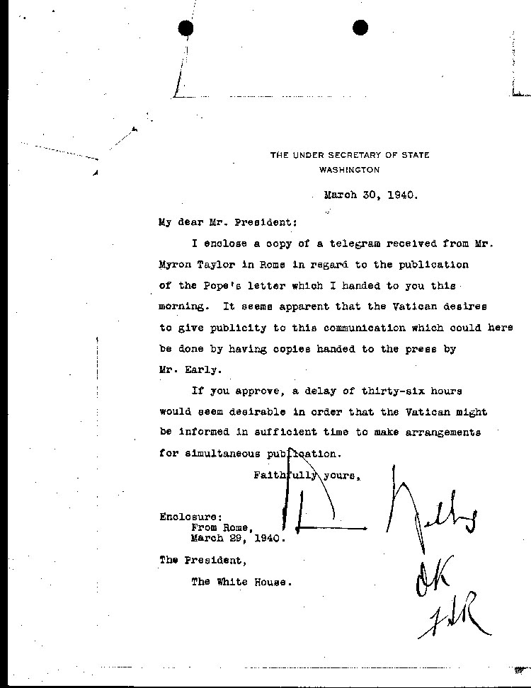 [a464n03.jpg] - Wells--> F.D.R. 3/30/40