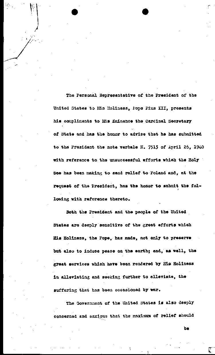 [a464o05.jpg] - memo dealing with Taylor and the Vatican