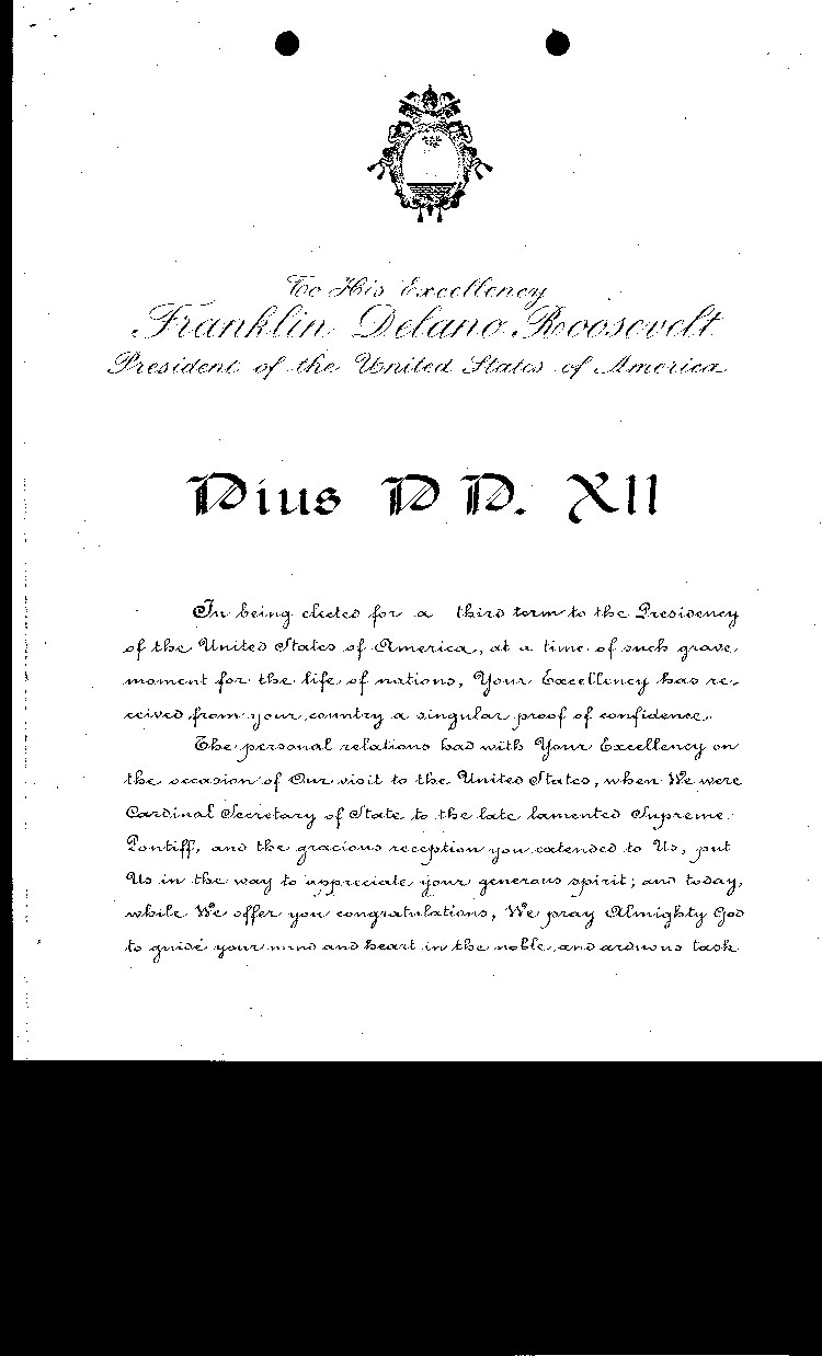 [a464v01.jpg] - Pope Pius XII-->F.D.R. 12/20/40