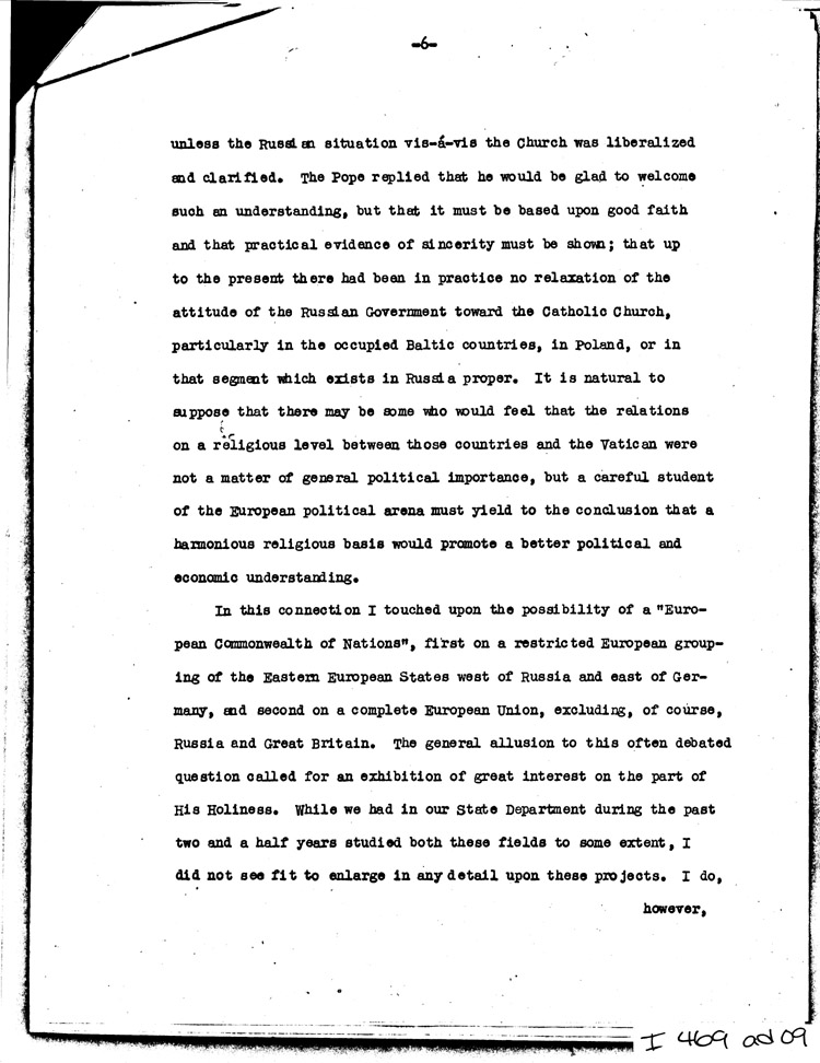 [a469ad09.jpg] - Memo: FDR -->Secretary of State               8/18/44