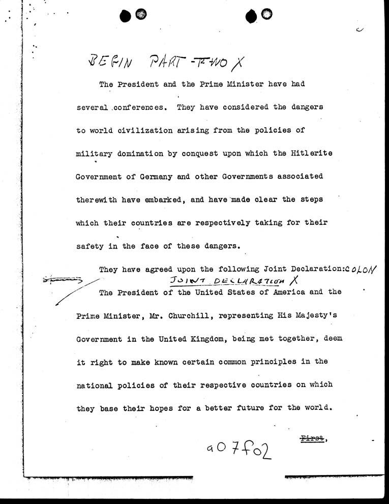 [a07f02.jpg] - Press Release from Churchill and FDR 8/14/41