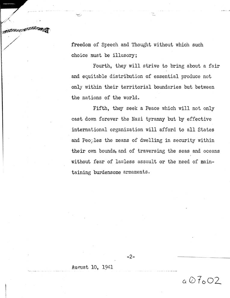 [a07o02.jpg] - Declaration by FDR and Churchill 8/10/41