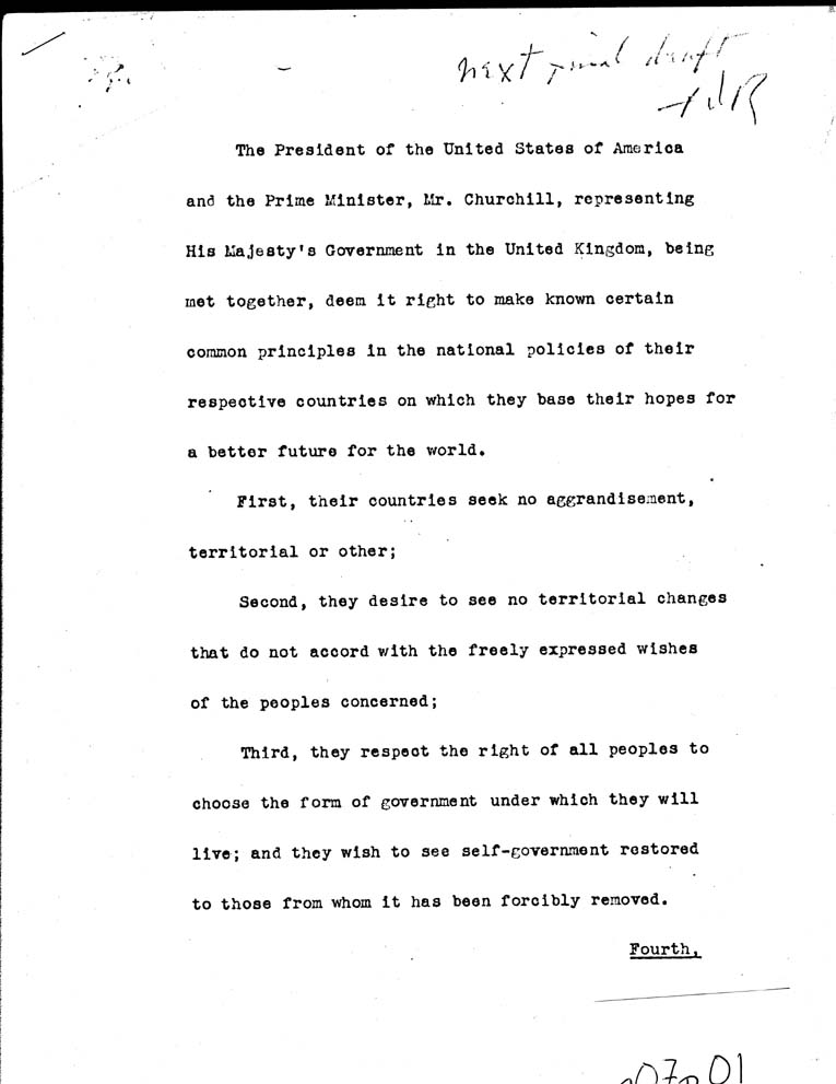 [a07p01.jpg] - Declaration by FDR and Churchill nd