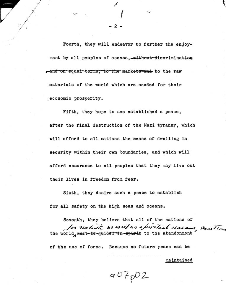 [a07p02.jpg] - Declaration by FDR and Churchill nd