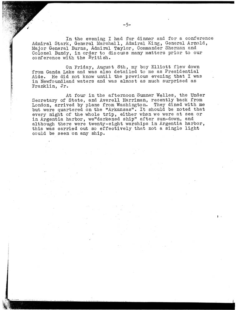 [a07v05.jpg] - Memorandum of trip to meet Churchill 8/23/41