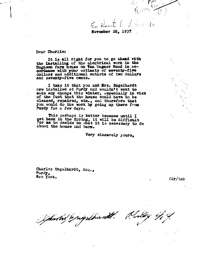 [a907cz01.jpg] - Letter to Charles Englehardt from FDR November 28, 1937