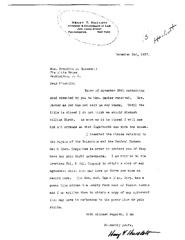 [a907dc01.jpg] - Letter to FDR from Hackett December 2, 1937