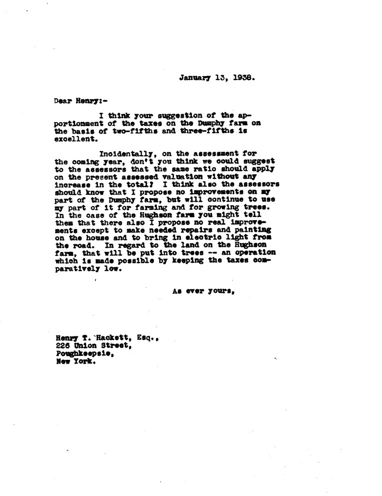 [a908ae01.jpg] - Letter to Hackett from FDR January 13, 1938