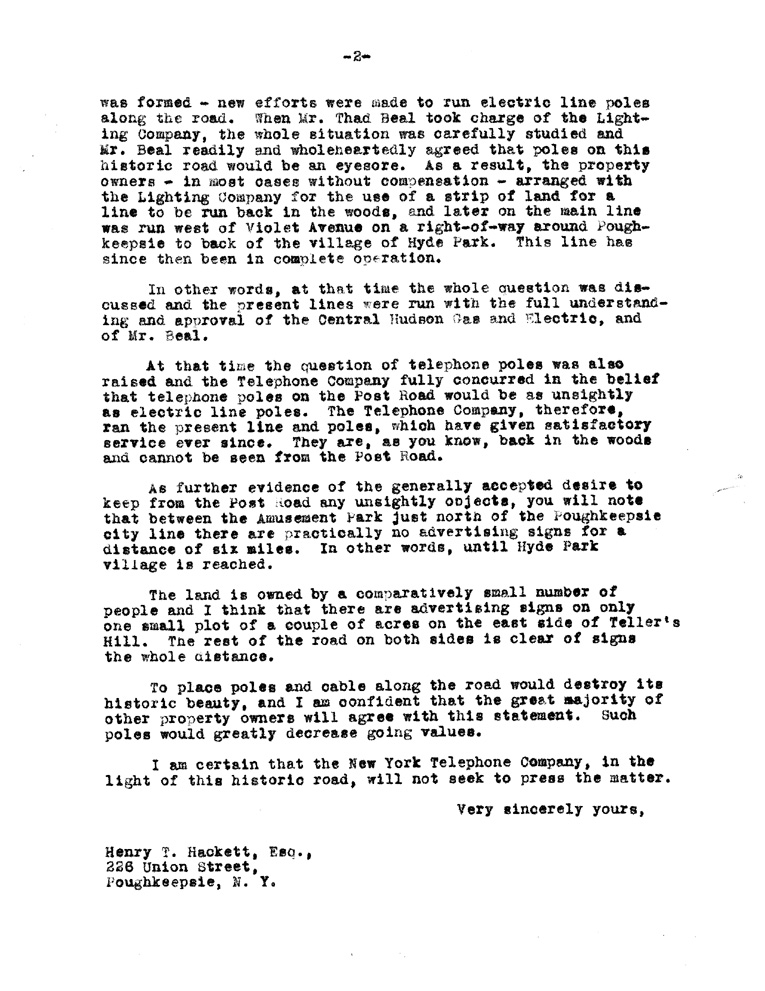 [a908ak02.jpg] - Letter to FDR  from Robert Hoe February 23, 1938