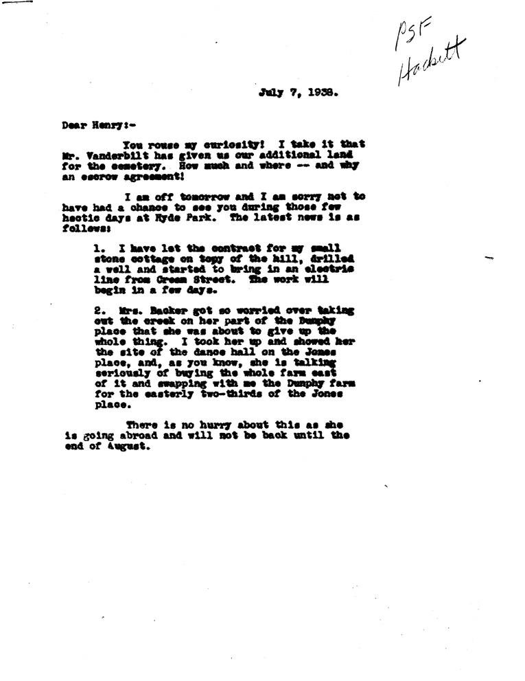 [a908bx01.jpg] - Memo to Hackett from FDR June 4, 1938