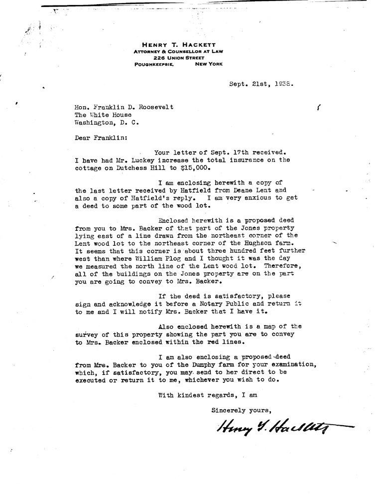[a908cc01.jpg] - Letter to Hackett from FDR July 7, 1938