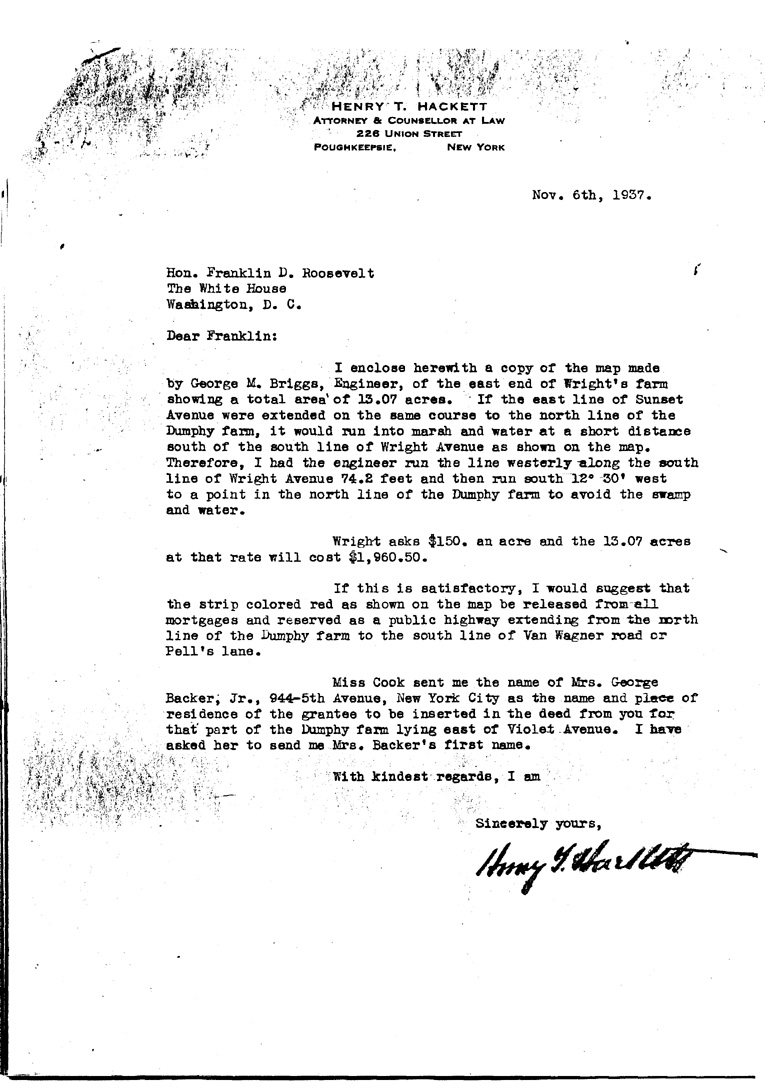 [a909aq01.jpg] - Letter to FDR from Hackett November 6, 1939