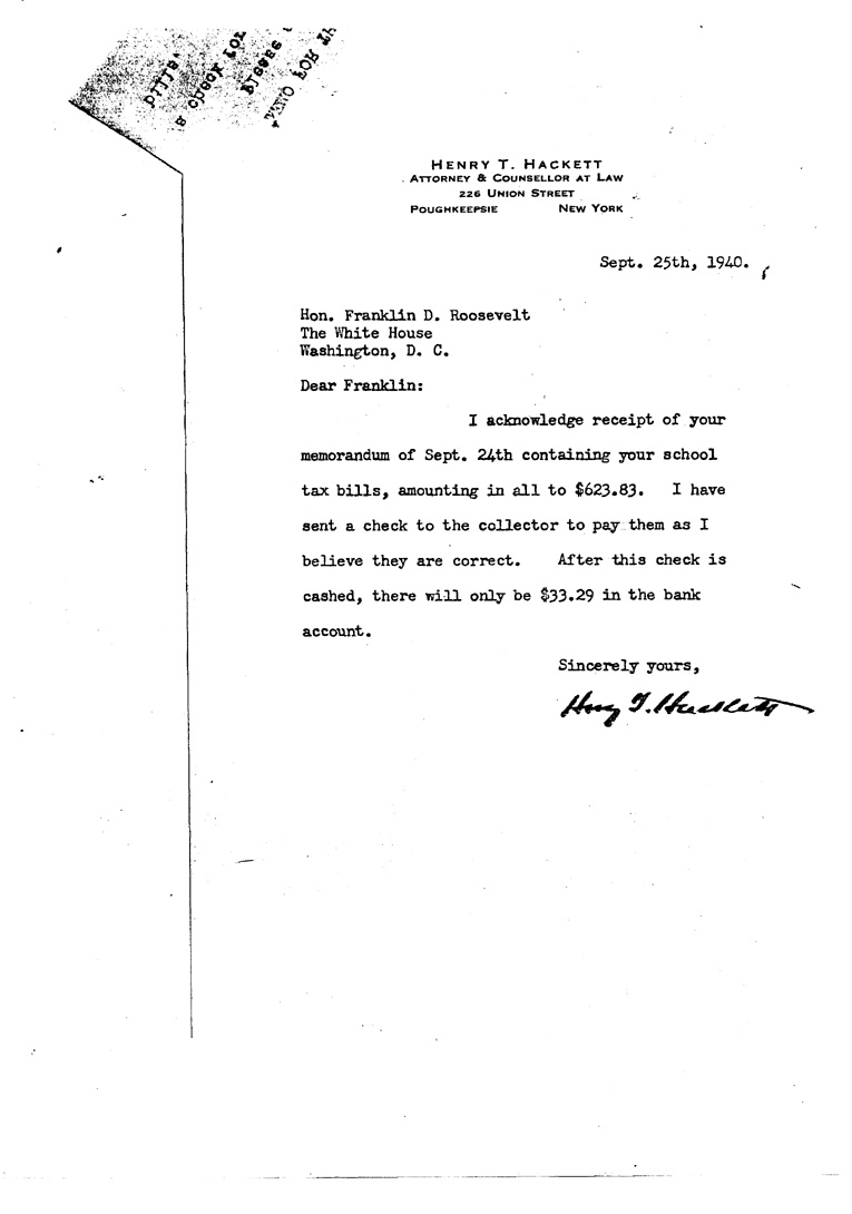 [a909ct01.jpg] - Letter to FDR September 25, 1940