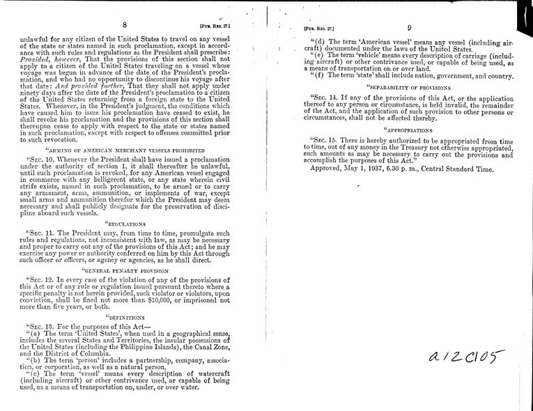 [a12c105.jpg] - Public Resolution - No. 27, 75th Congress, Ch. 146 - 1st session