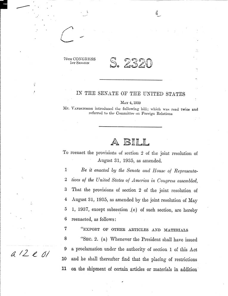 [a12e01.jpg] - S. 2320 Senate Bill-5/4/39