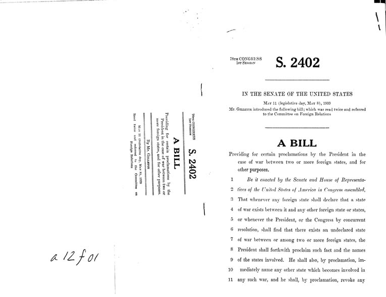 [a12f01.jpg] - S. 2420 Senate Bill-5/11/39