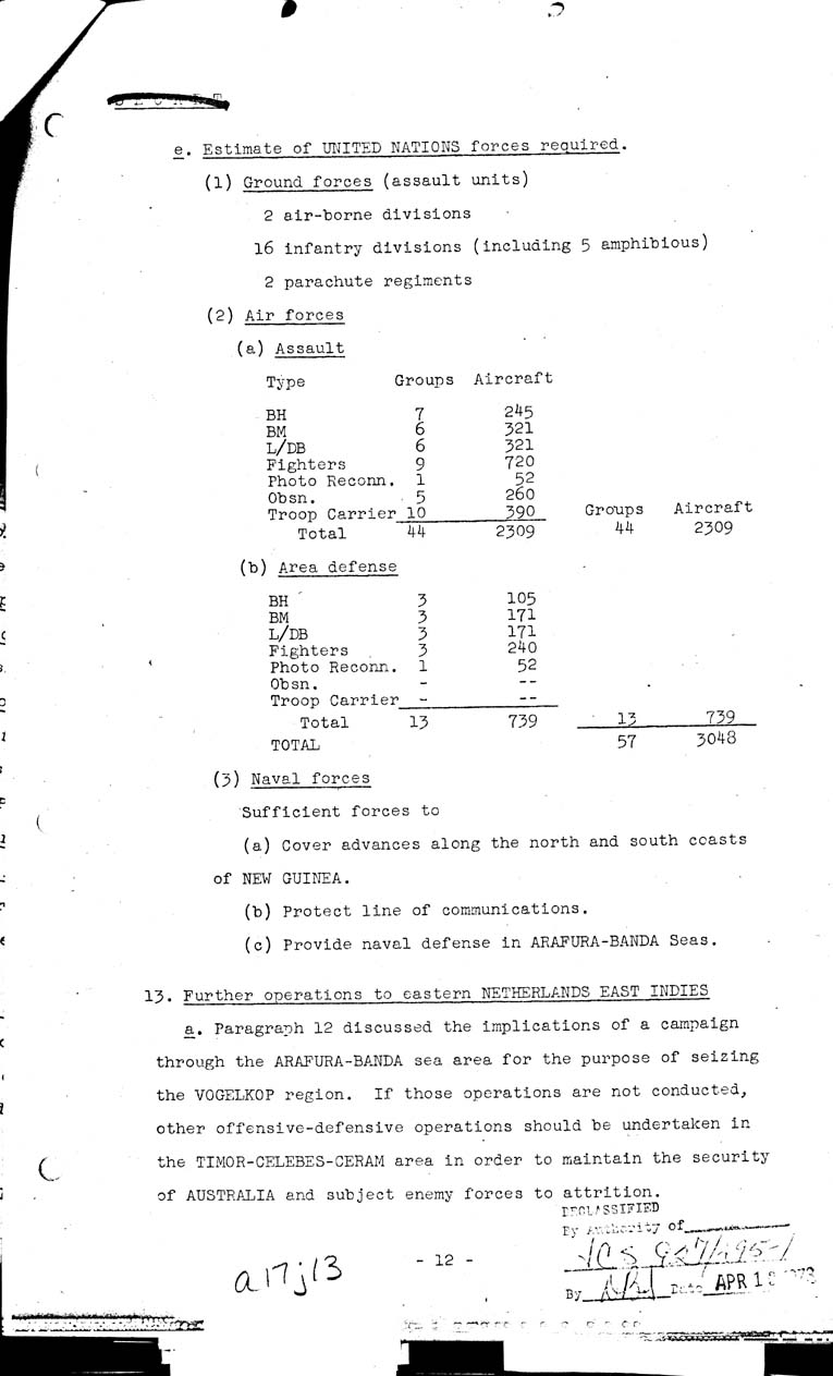 [a17j13.jpg] - Operations in the Pacific and Far East 1943-44 5/12/43