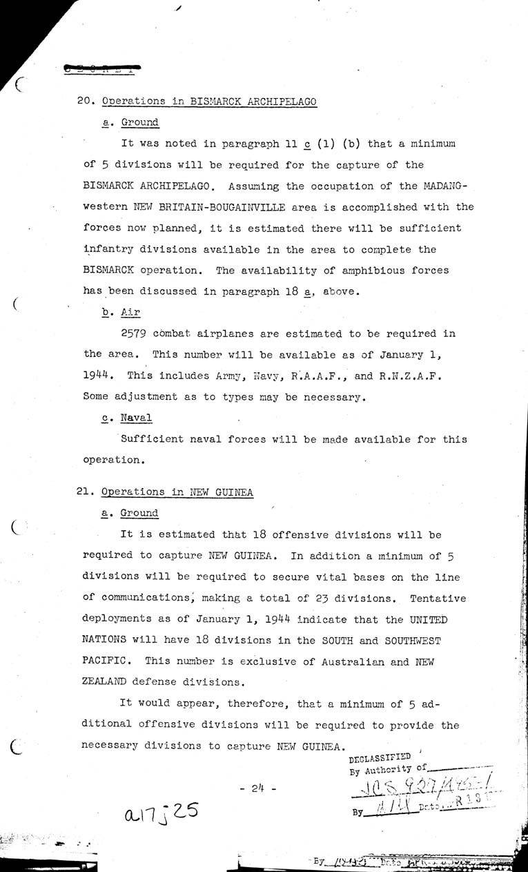 [a17j25.jpg] - Operations in the Pacific and Far East 1943-44 5/12/43