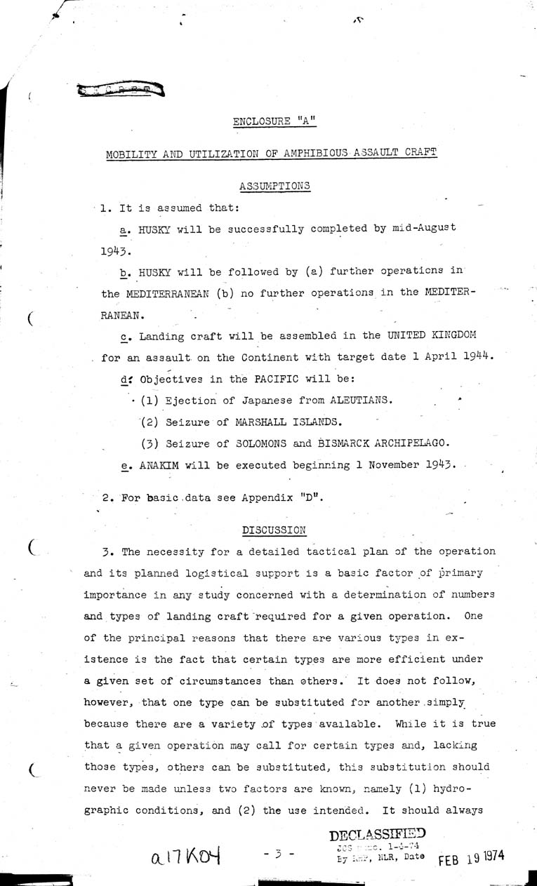 [a17k04.jpg] - Mobility and Utilization of Amphibious Assault Craft 5/15/43