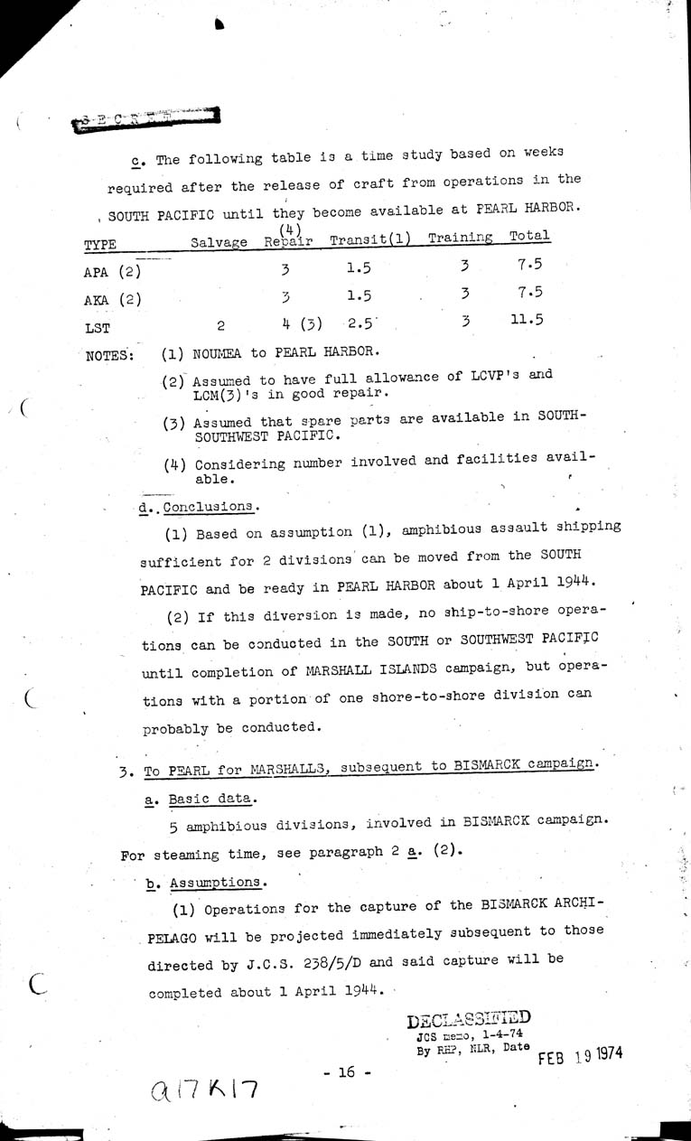 [a17k17.jpg] - Mobility and Utilization of Amphibious Assault Craft 5/15/43