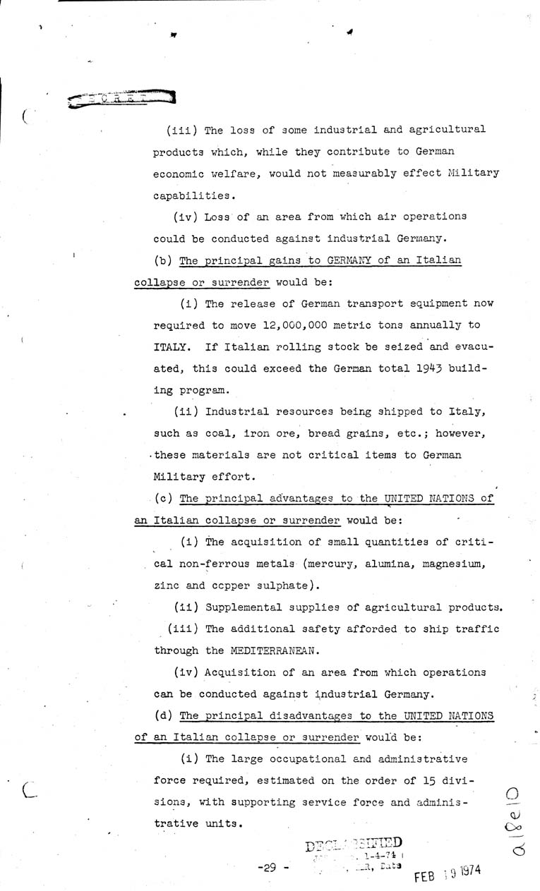 [a18e10.jpg] - Joint Chiefs of Staff, Invasion of the European Continent from the United Kingdom in 1943-1944 (J.C.S. 288/1) May 8, 1943