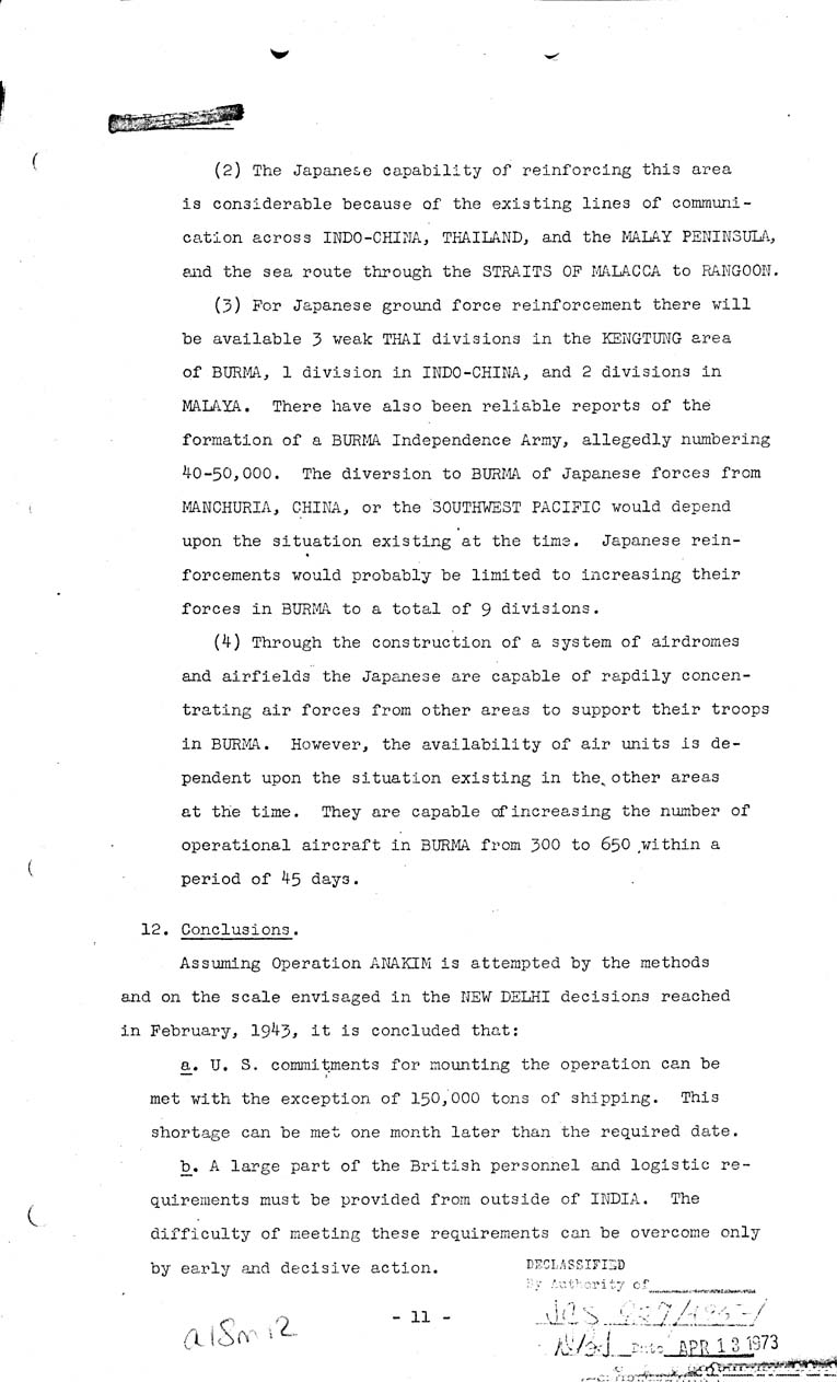 [a18m12.jpg] - Joint Chiefs of Staff, Operations in Burma 1943-1944, May 10, 1943 (J.C.S. 297)