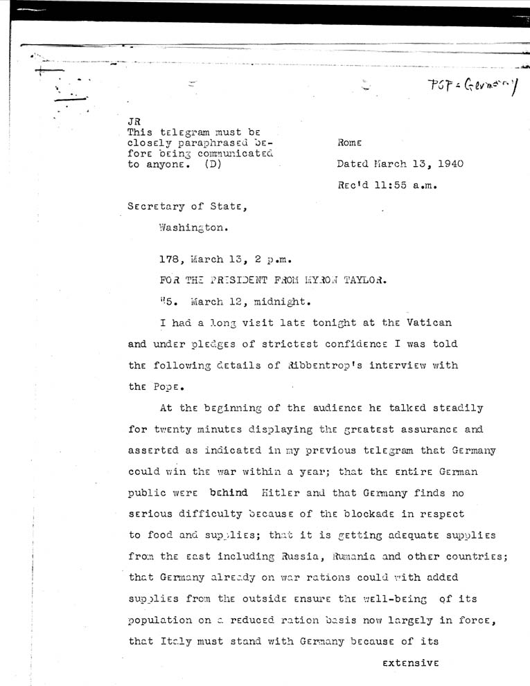 [a24i01.jpg] - Phillips to the Secretary of State- March 13, 1940