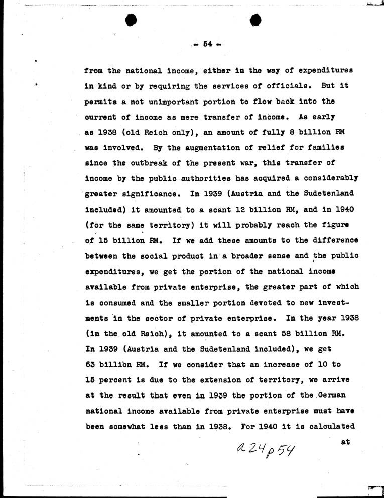 [a24p54.jpg] - Memorandum for the President- Jan. 24, 1941