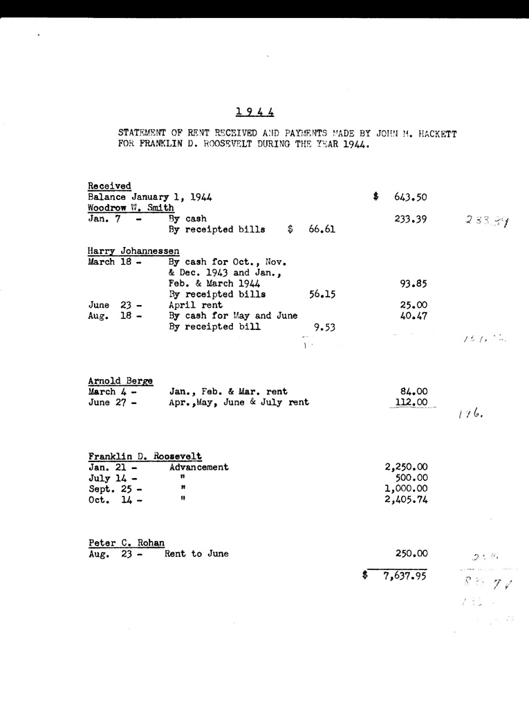 [a901al01.jpg] - List of Rent payments  1944