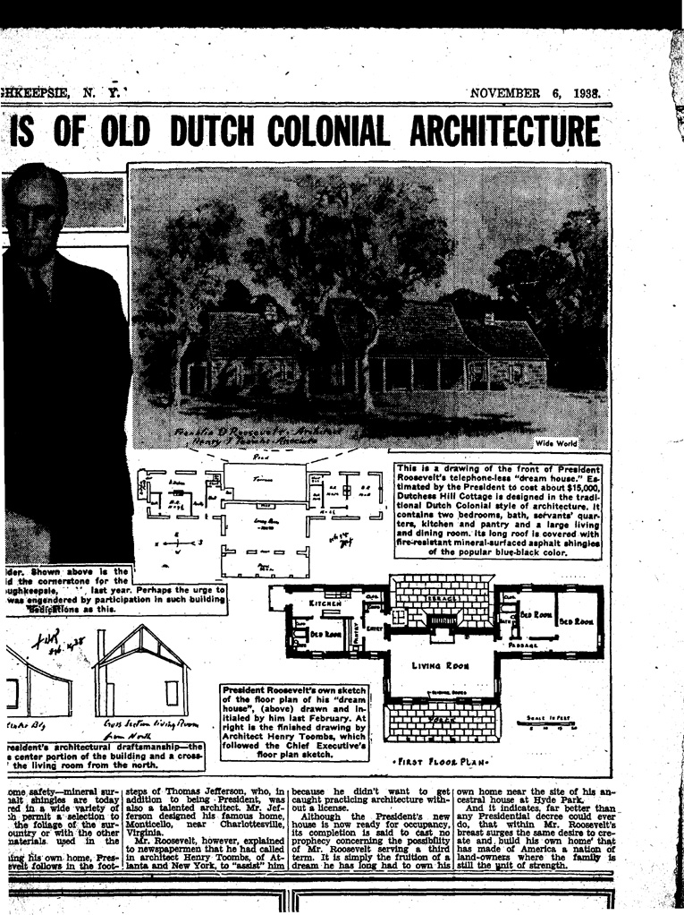 [a901am03.jpg] - Newspaper clippings of the President's new Home